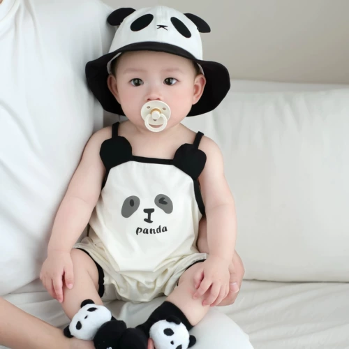 Детский летний мультяшный комбинезон, детское боди для выхода на улицу, лямки сзади