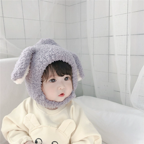 Детская демисезонная шапка, детский пуховик, бархатная удерживающая тепло милая кепка подходит для мужчин и женщин для девочек, в корейском стиле