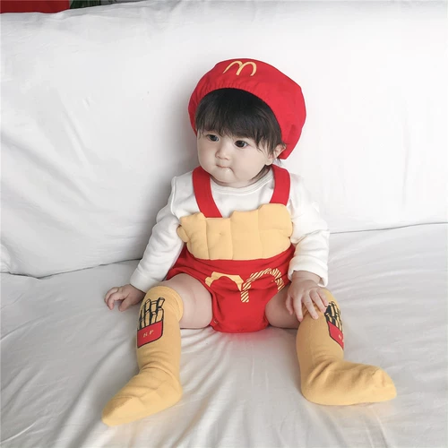 Брендовый детский осенний комплект подходит для мужчин и женщин для девочек, подтяжки, боди, шапка, в корейском стиле