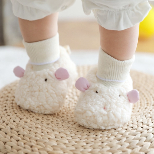 Брендовые осенние детские милые носки для новорожденных, нескользящая обувь для раннего возраста, мягкая подошва