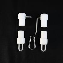 Outdoor flagpole accessories Hanging rod plastic head plug single rod sleeve rod head mother and child buckle Plastic parts for 22mm round pipe