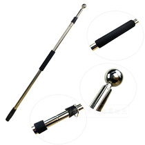 Flagpole telescopic 2 meters stainless steel aluminum alloy flagpole Xiamen flagpole 3 meters 5 meters hand-held telescopic rod hand rocker