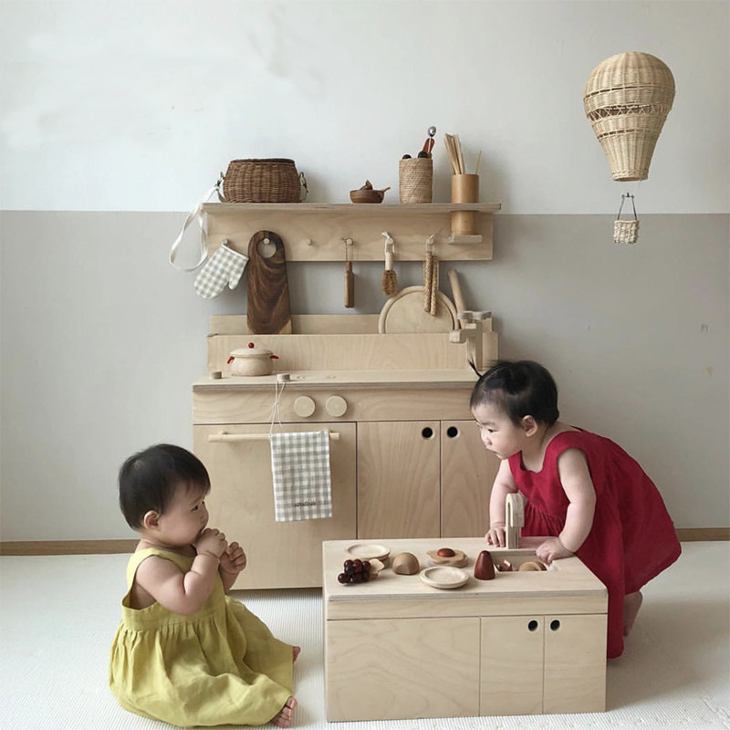 INS style hand woven real rattan hot air balloon for children's room photography display and home decoration equipment_voghion.com