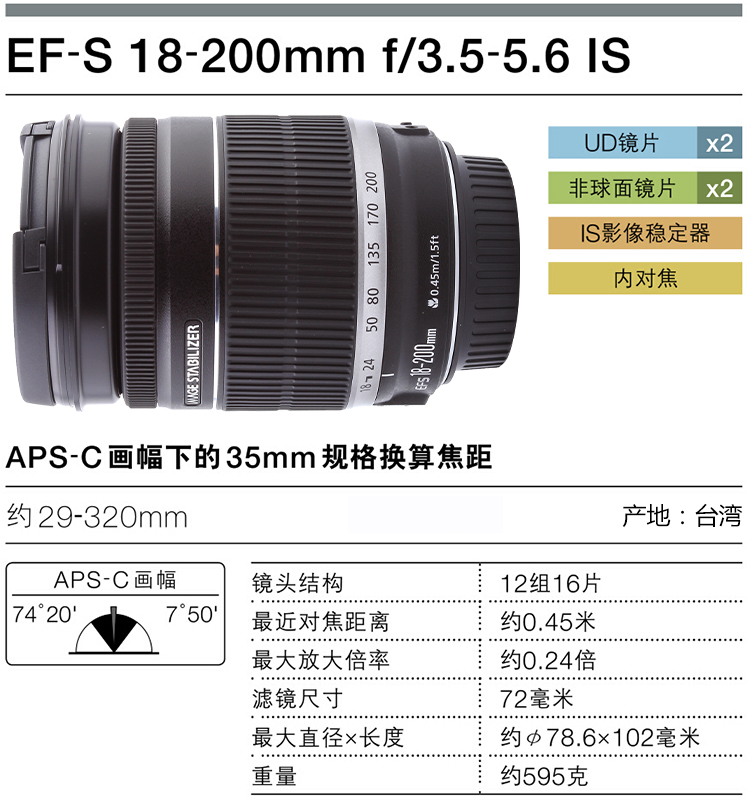 Canon / Canon EF-S 18-200mm f / 3.5-5.6 IS Máy ảnh DSLR mới trong ống kính tele len chân dung canon