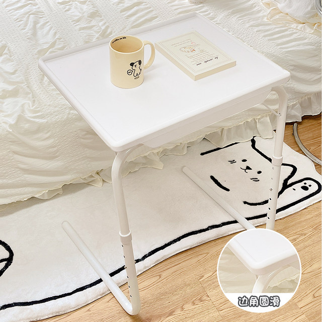 Bedside table movable ຕາຕະລາງຂະຫນາດນ້ອຍນັກສຶກສາຫໍພັກງ່າຍດາຍ desk ຫ້ອງນອນເຮືອນພັບຍົກ lazy ຕາຕະລາງຄອມພິວເຕີ