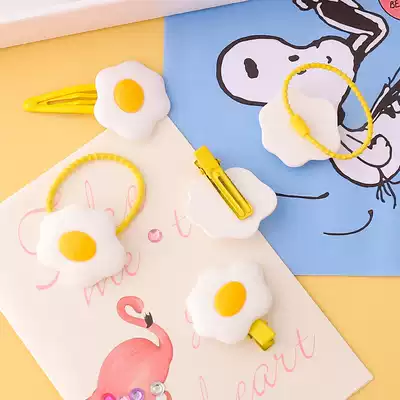 Japanese Joker hairclip cute mortal fairy BBB clip poached egg Hairband Hairband hair accessories sweet girl heart clip