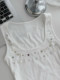 Slim-Fit Outerwear Hot Girl U-Neck Camisole for Women, 2026 Spring New American-Style Metal-Decorated Sleeveless Vest