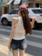 Lace Patchwork Design Slim-Fit Hot Girl Tank Top for Women, New Summer Style, Versatile Round Neck Base Camisole
