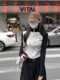 Korean Style Sporty Stand-Up Collar Color-Block Raglan Sleeve Cardigan for Women 2026 Spring New Short Zip-Up Top for Petite Figures
