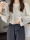 Korean Style Soft and Versatile Loose Bell-Sleeve Sweater for Women, New Autumn Round-Neck Casual Thick Colorful Knitwear