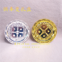 Thailand enshrines the fruit plate the fruit plate the copper gold-plated Buddhist supplies for the Manza Buddha brand