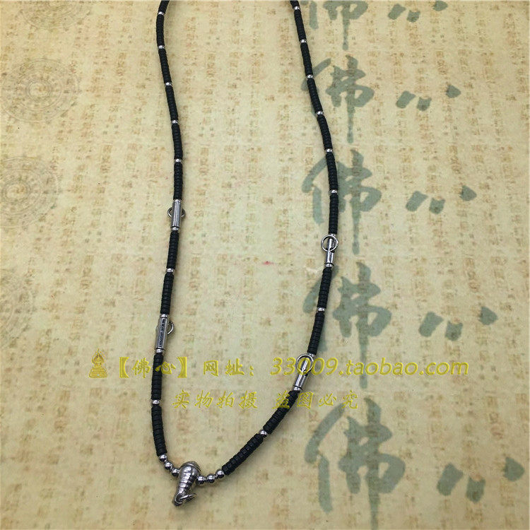 Thai coconut shell chain enamel chain single hanging double hanging five hanging stainless steel chain Buddha brand chain Buddha Pendant Necklace accessories