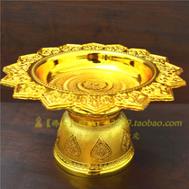 Thai offering plate plastic gold and silver plate fruit plate offering plate cup bowl Buddhist altar essential supplies