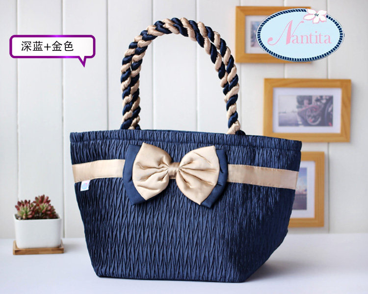 2021 new Thailand nantita Bangkok bag high-end Thai silk folds dumpling bag shoulder bag