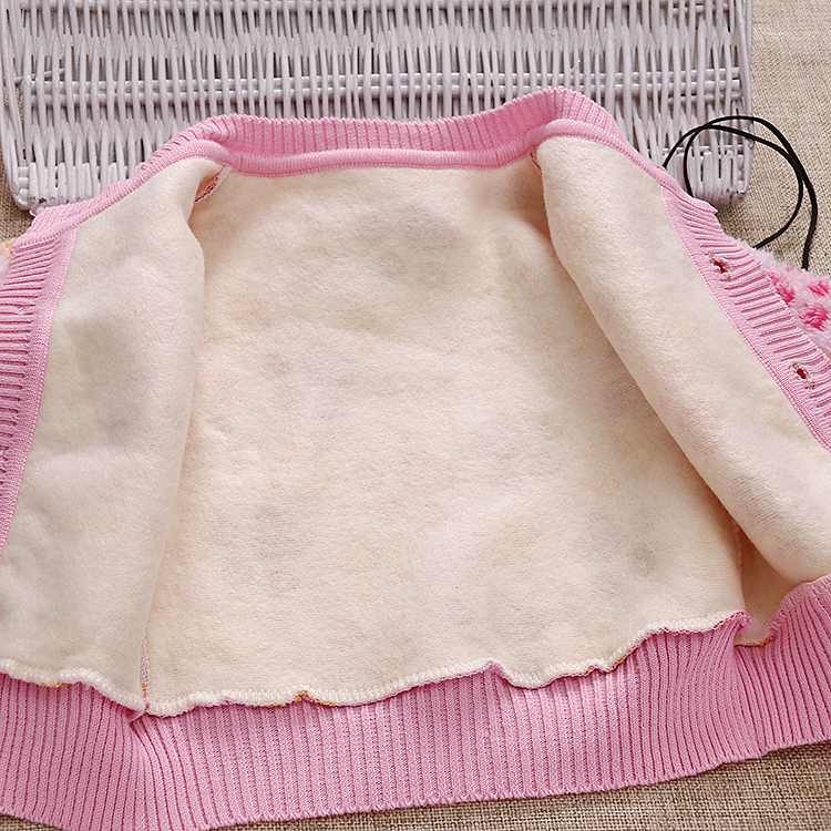 Áo khoác bé gái cộng với áo len nhung dày mùa thu và áo khoác mùa đông 1-3 tuổi bé trai flannel áo len ấm áp áo khoác trẻ em