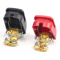 Pure copper car battery terminal quick pull battery connection pile battery wiring clip red and black 1 pair