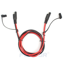 1 5 m long SAE extension cord car power cord red and black cord car bullet plug cord double sae plug
