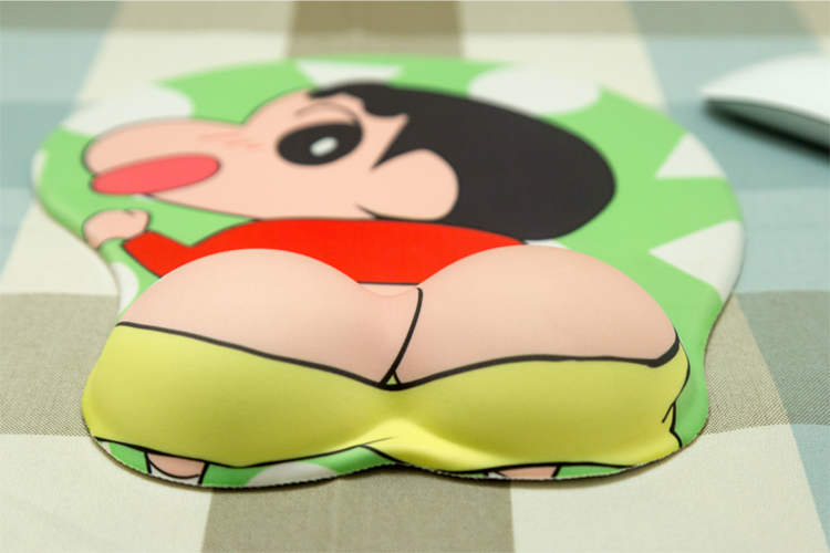 Gốc Crayon Shinchan Phim Hoạt Hình Sáng Tạo Nhân Dân Tệ Thứ Hai Dễ Thương Bracers Silicone Stereo Mouse Pad Anime Ngoại Vi những hình sticker cute