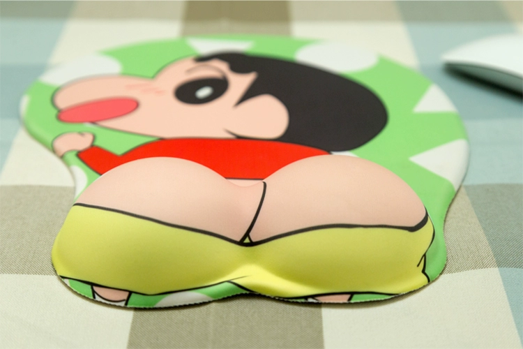 Gốc Crayon Shinchan Phim Hoạt Hình Sáng Tạo Nhân Dân Tệ Thứ Hai Dễ Thương Bracers Silicone Stereo Mouse Pad Anime Ngoại Vi