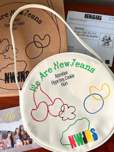 Новая сумка для джинсов Корейскую женскую группу концерт ковбойской девушки вокруг маленькой круглой сумочки для печати мешков