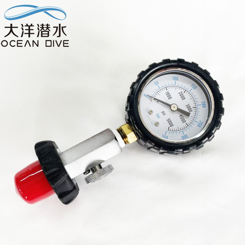 Dive gas bottle fills the pressure pressure gauge residual pressure gauge ocean dive