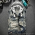 Mùa xuân và mùa thu mới thời trang trùm đầu denim vest thủy triều in retro Slim vest nam vest vest nam - Dệt kim Vest áo gile hàn Dệt kim Vest