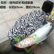 Big Rùa King Xe máy Điện Ghế bọc da Leopard In Zebra Plush Ấm áp Mùa đông Mùa thu Ghế bọc Ghế yen xe may