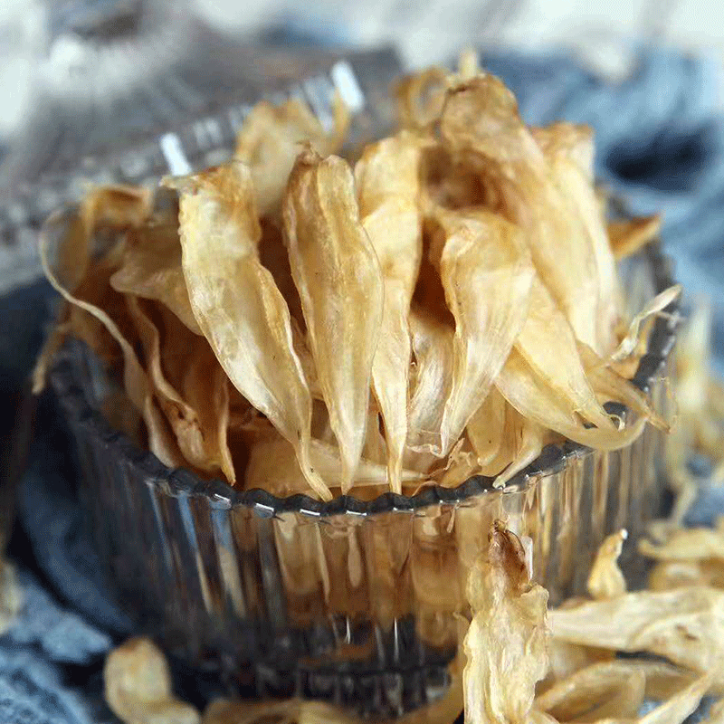 Zhanjiang Tefilte Bean Kernel Gum Deep Sea Yellow Flower Fish Gum Seafood Dry Goods South American Gum Golden Dragon Gum Small Fish Belly Fish 250g