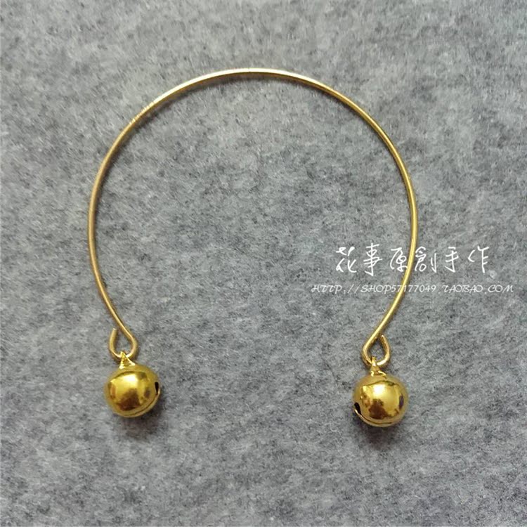 Câu chuyện ma Nie Xiaoqian Wang Zuxian Trang phục Hanfu Trang sức Chuông Vòng tay Vòng đeo tay Vòng chân Vòng chân Trang sức - Vòng chân lắc chân vàng