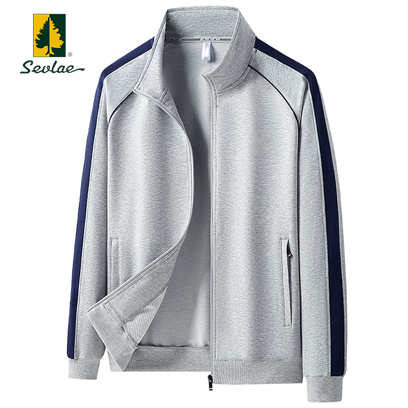 Saint Fry Pure Cotton Cardigan Sweatshirt for Men, Spring and Autumn Loose Casual Thin Top, Men's Sports Jacket