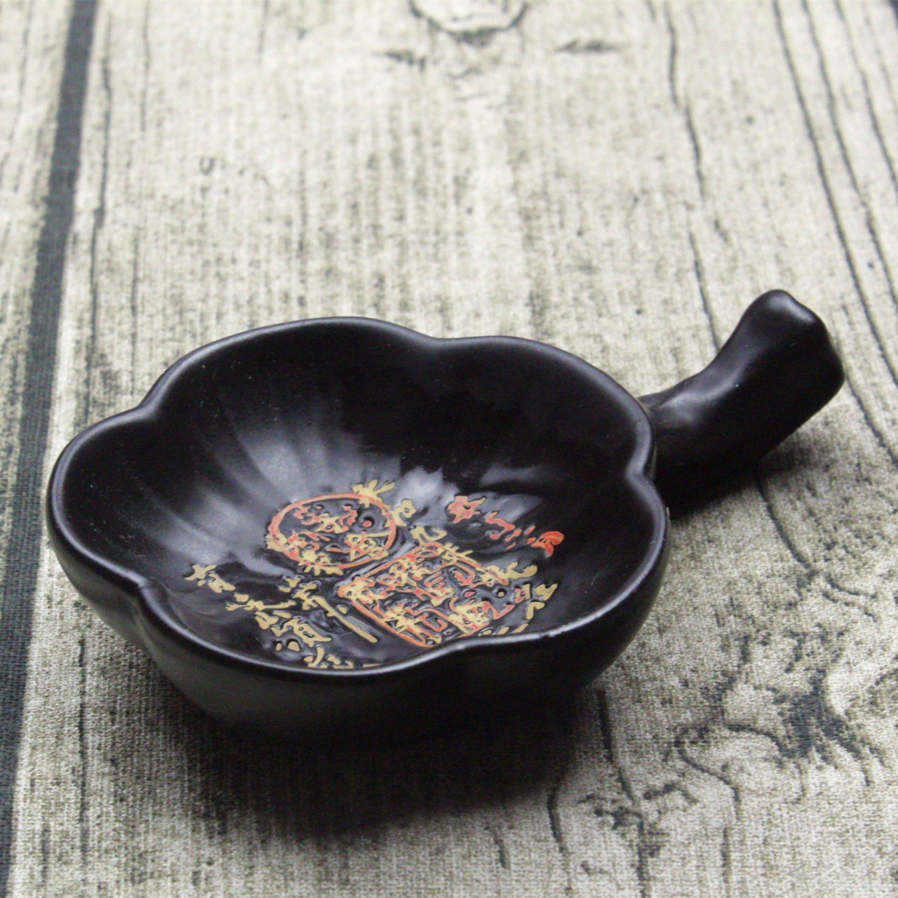 Zhang Meng Tian Pen Zhuang ink dish Multi-function ceramic dish Brush holder pen wash pen shelf Water dish for ink