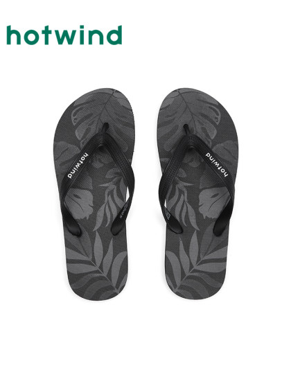 热风男鞋2025年夏季新款男士时尚平底户外人字拖度假风海边凉拖鞋