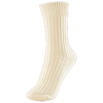 Hot Wind 2023 Winter New Womens Basic Woven Label Thick Needle High-top Socks Simple Comfortable and Warm Mid-Tube Socks for Women