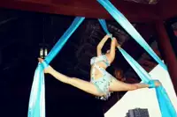 Кисцистистический реквизит, профессиональная акробатика шелковой ткани, профессиональная акробатика