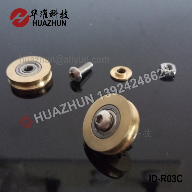 Idle wheel conveyor round belt driven wheel feeder table tensioning wheel ID-R03C