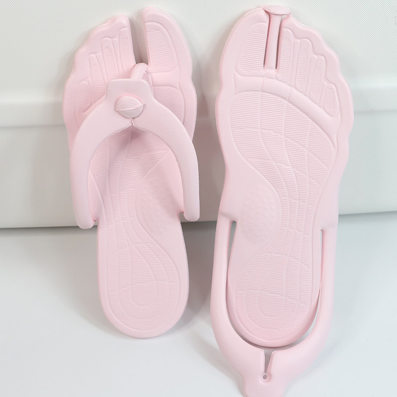 Liu Director Travel Guesthouse Herringbone herringbone towed bathrooms Anti-slip men and women travel on business trips hotel Bathing Folding Slippers