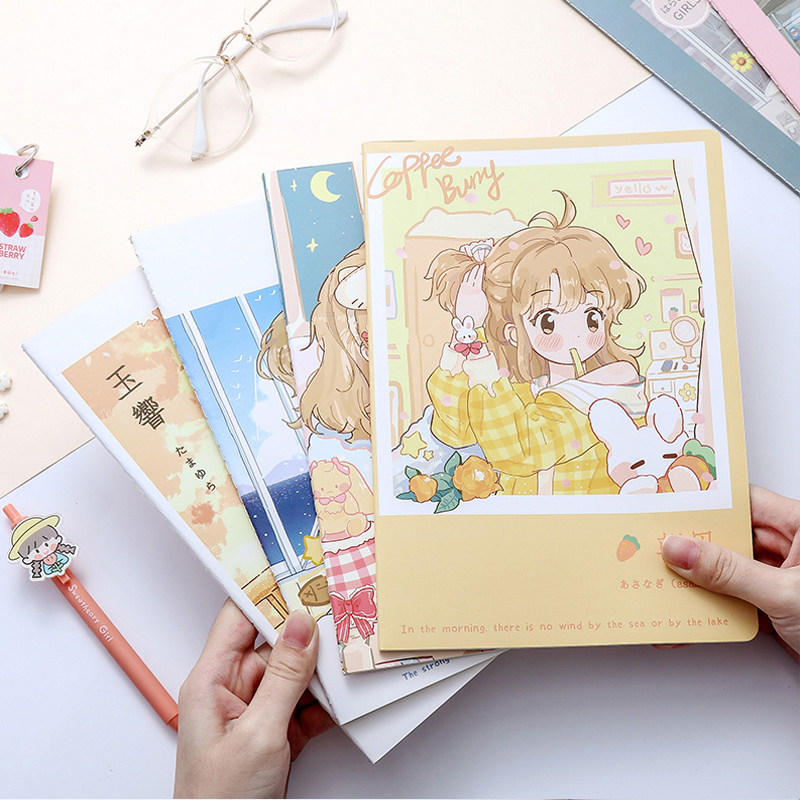 Korean cartoon notebook in wind suit b5 girl heart notes Student cute diary stationery