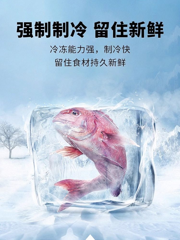 Chigo First-Class Energy-Saving Small Refrigerator for Home Use, Medium-Sized Dormitory Rental Use, Mini Energy-Saving Office Double-Door Refrigerator