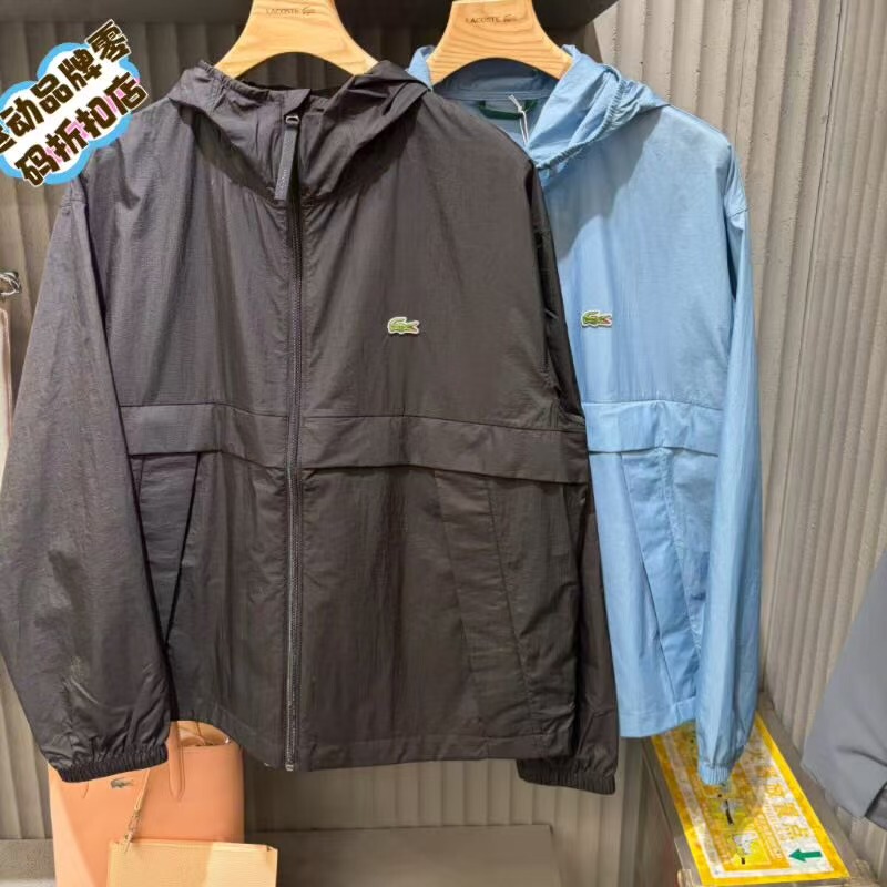 Lacoste French Crocodile 2026 Autumn New Men's Fashionable Casual Packable Jacket Bh6264 Lacoste French Crocodile 2026 Autumn New Men's Fashionable Casual Packable Jacket Bh6264