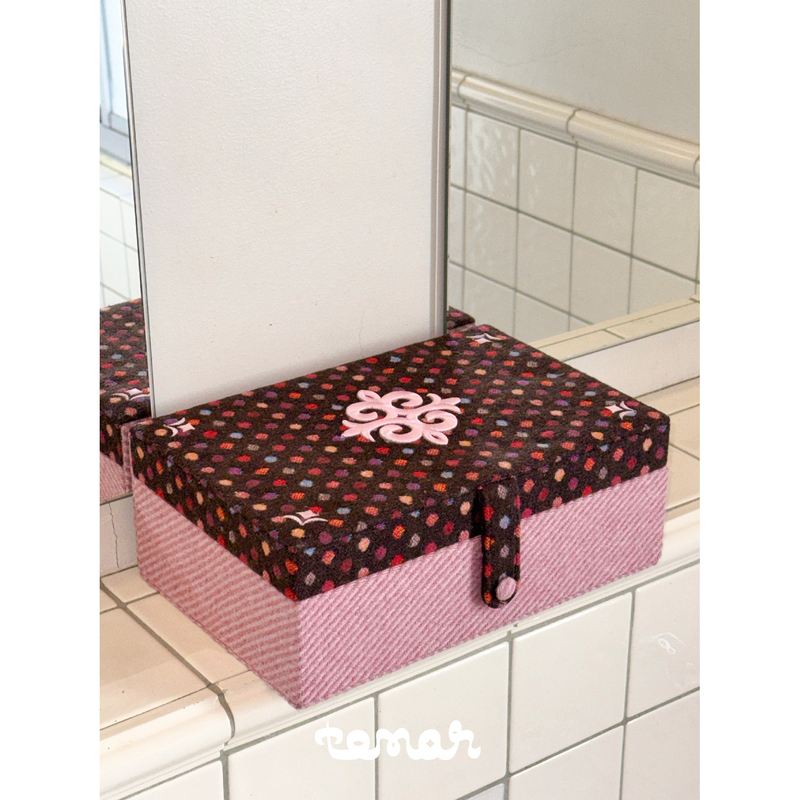 Jam Box Nomadic Jam Ethnic Style Embroidery Large Capacity Multi-Layer Storage Gift Multi-Functional Jewelry Box Jam Box Nomadic Jam Ethnic Style Embroidery Large Capacity Multi-Layer Storage Gift Multi-Functional Jewelry Box