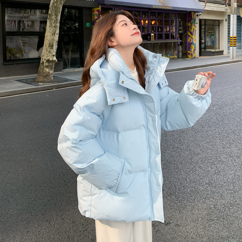 Blue down Jacket for Women 2026 New Winter Short Style for Petite Figures, Fashionable Hooded Thickened White Duck down Workwear Jacket Blue down Jacket for Women 2026 New Winter Short Style for Petite Figures, Fashionable Hooded Thickened White Duck down Workwear Jacket