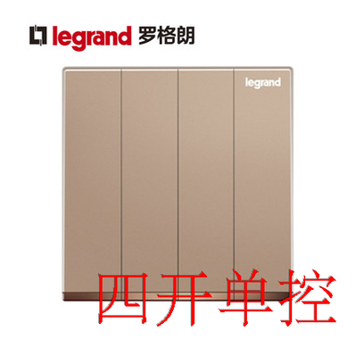 TCL Rogange switch socket K8 Shidian view rose gold series four open single control four single control switch 86