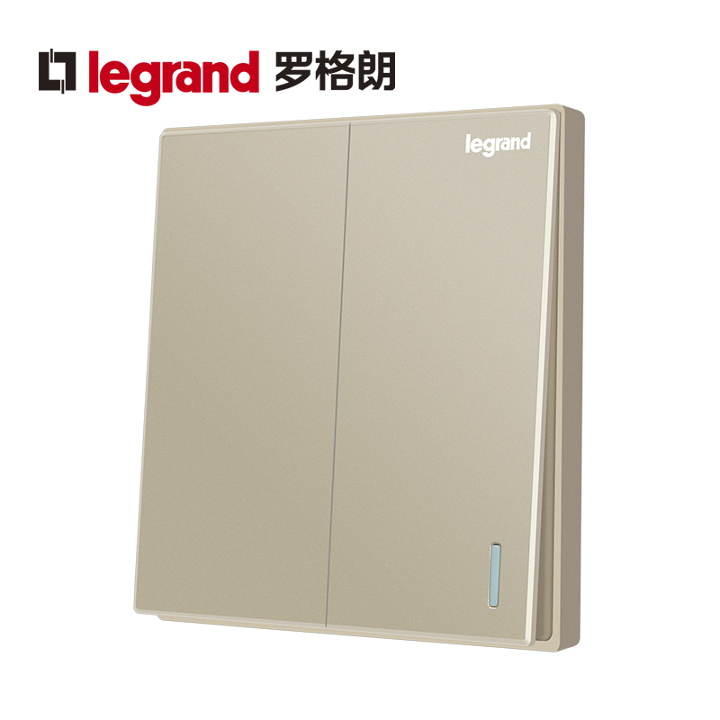 Roger Lang switch socket panel Classic Golden Open Two Open Three Open Single Control Double Cut Household Power 86 type d