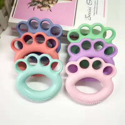 Silicone grip device for the elderly stroke hemiplegia exercise hand strength finger strength rehabilitation training fitness equipment grip ring