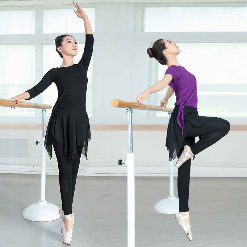 Dance outfit Women Modern Dancing Style Fashion Adult Latin Dance Short Sleeve Dress Pants Tennis Pants Snowspun Dancing Suit