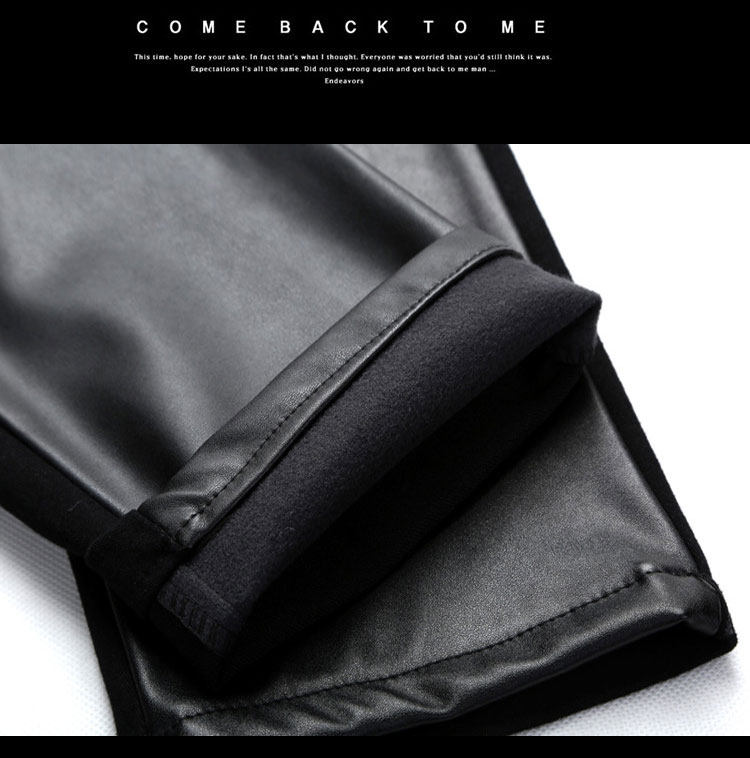 Pantalon cuir homme serré pour hiver - Ref 1489117 Image 18