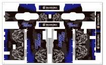 Cloud map decal GW2020DL250 radish aluminum alloy film fillet box reflective protection sticker waterproof and wear-resistant