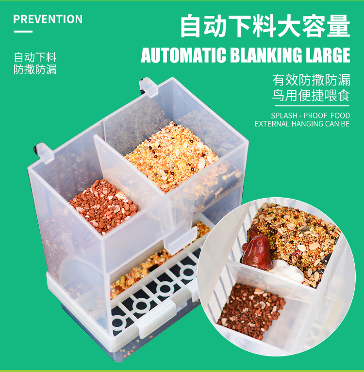 Ngao lồng chim cung cấp vẹt thrush da hổ hoa mẫu đơn nhỏ Philippines lồng chim tự động trung chuyển với máng ăn chống nước - Chim & Chăm sóc chim Supplies loồng chòe lửa