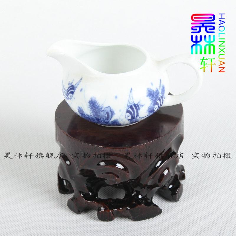 HaoLinXuan tea base wooden carved floret bottle seat decorative furnishing articles base