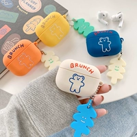 Ins⌒ Sand R r irpods устанавливает Airpods2 Ping  блокировка клея Airpodspro Wireless Bluetooth 3 One irpods Pro Soft 莍 стручки